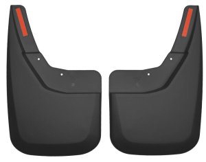 Chevrolet Silverado 1500 Mud Guards - Rear - Husky Liners - Custom FormFit Design - Black - 2014